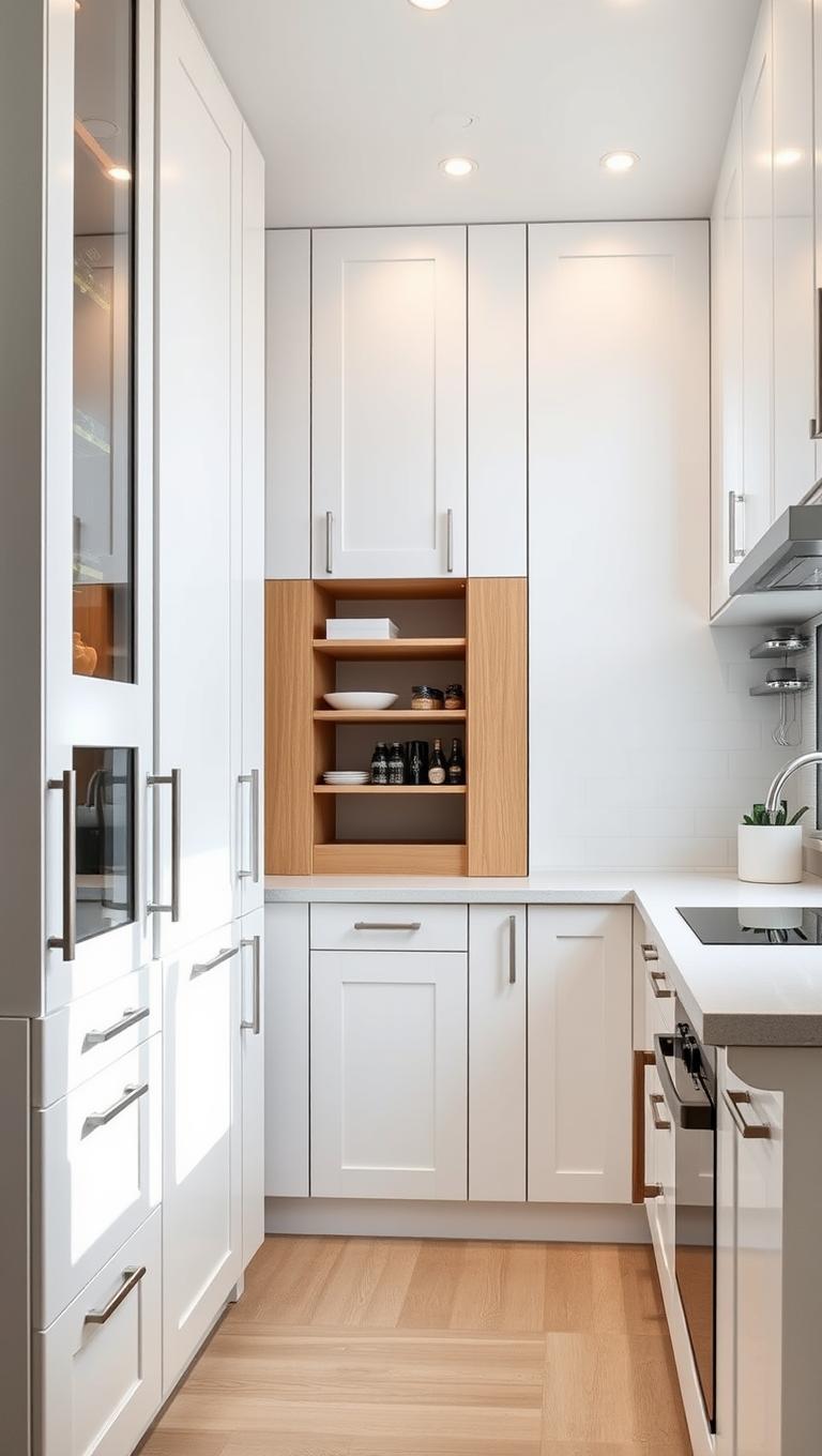 1. Maximize vertical storage with tall cabinetry