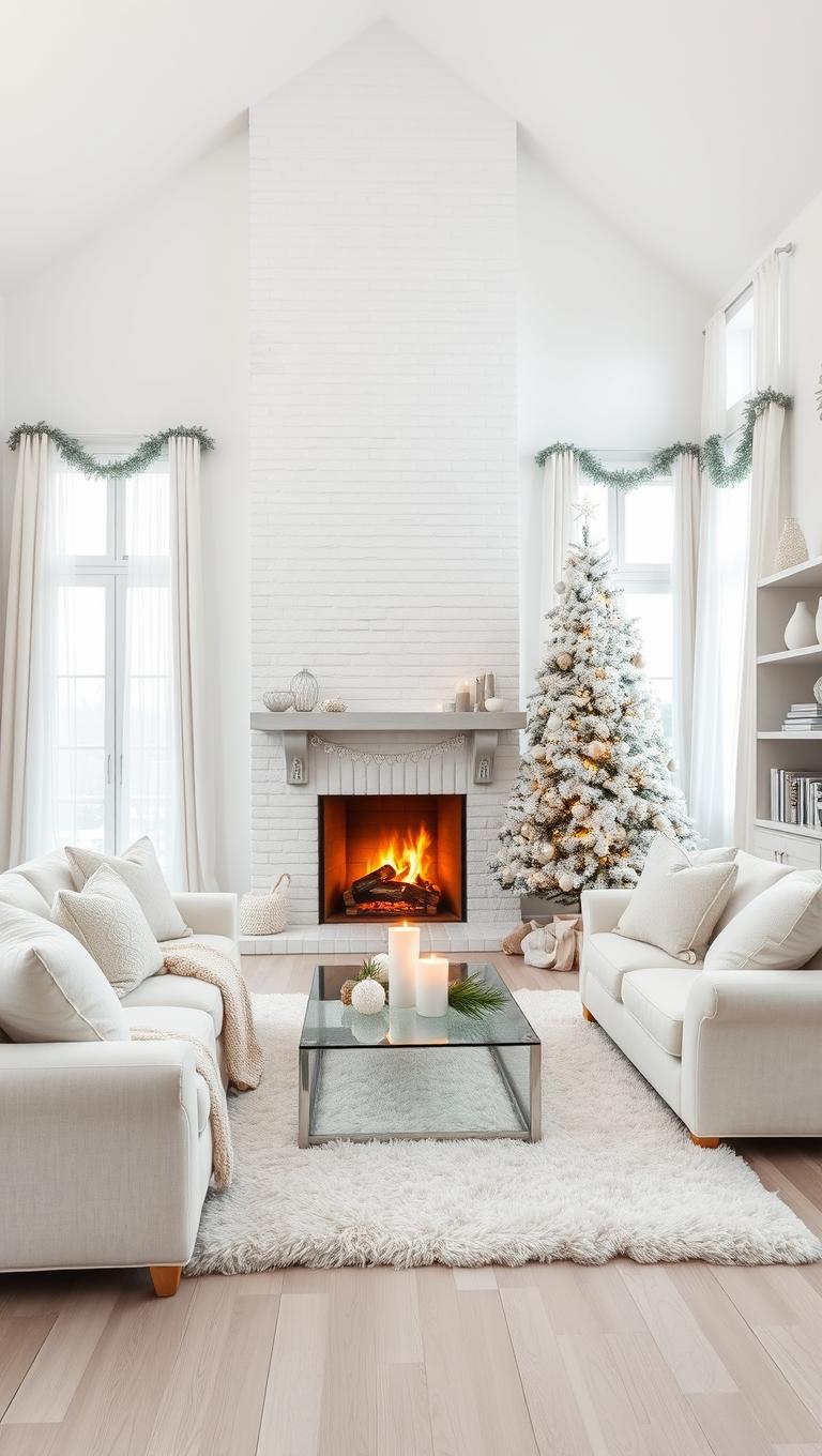 1. Snowy White Walls as a Cozy Backdrop