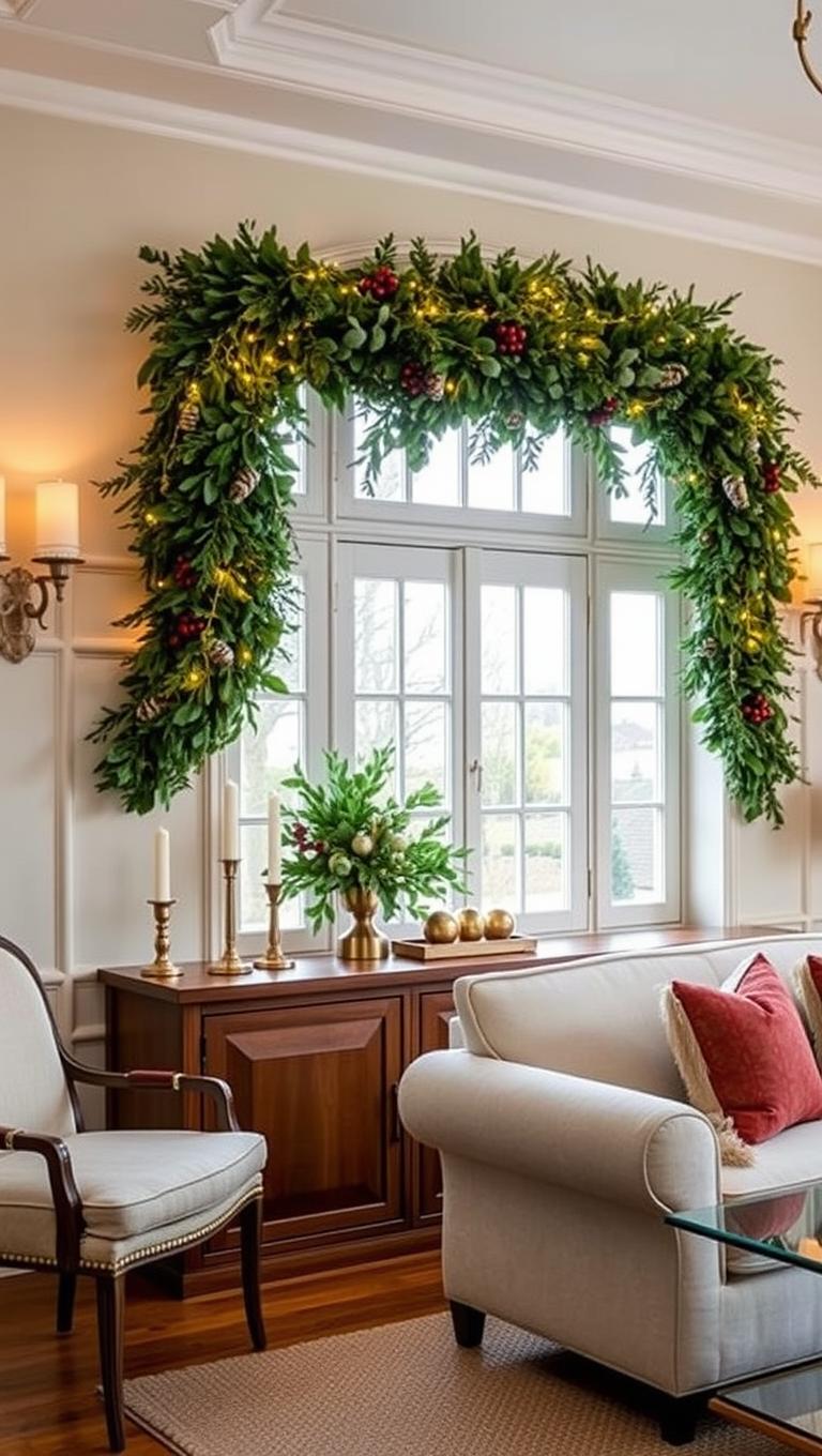 10. Window display with swag