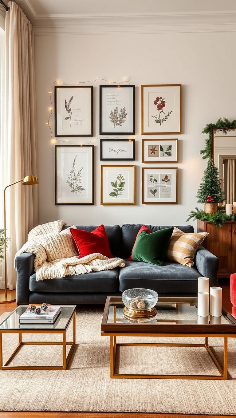 11. Holiday gallery wall