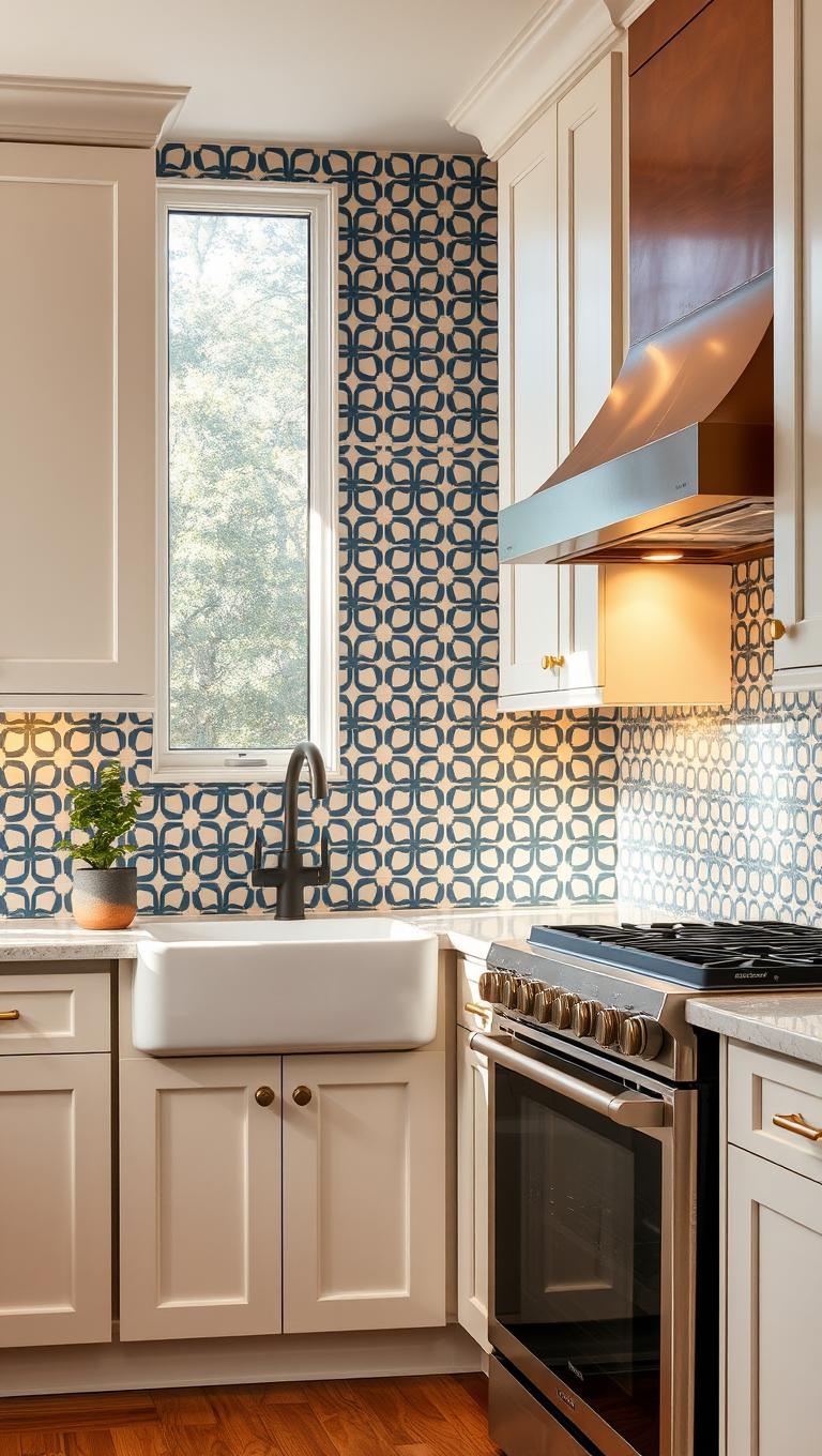 13. Patterned Encaustic Ceramic Tile