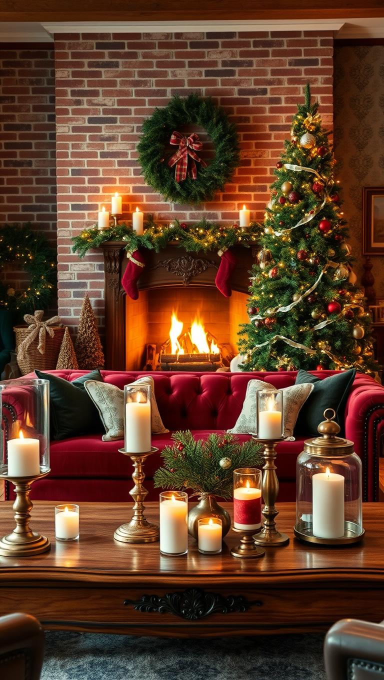 13. Scented Candles in Vintage Holders