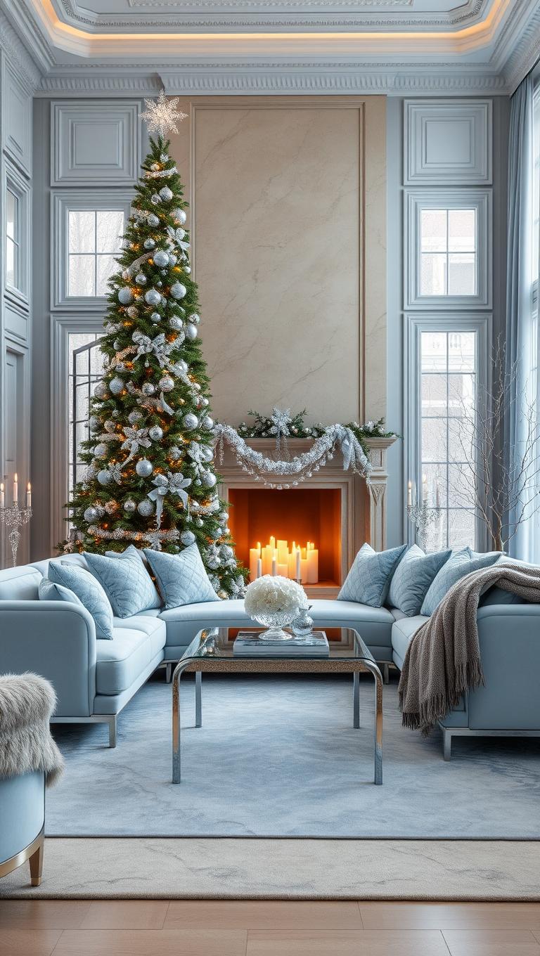 15. Ice Blue and Platinum Palette