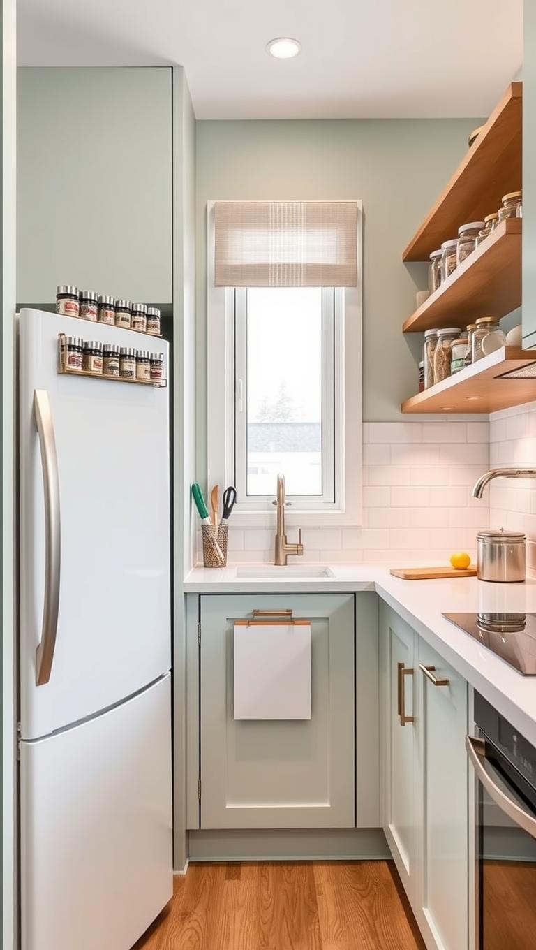 15. Magnetic storage on fridge side