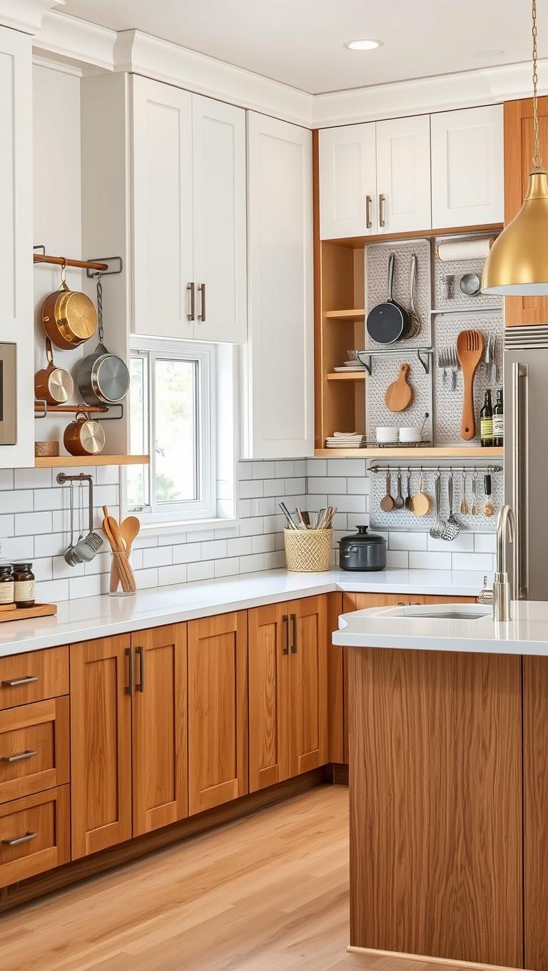 15. Vertical Storage with Wall Rails