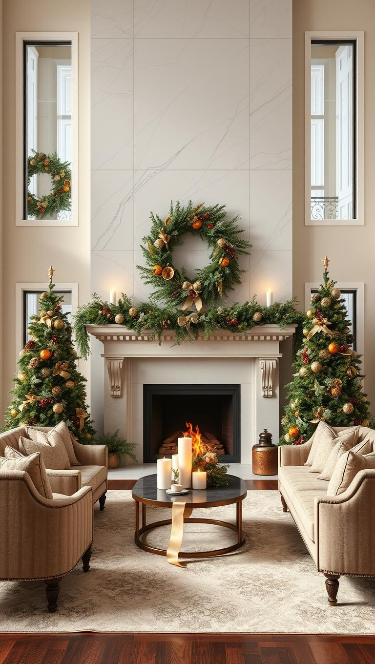 16. Handcrafted Wreaths with Natural Elements