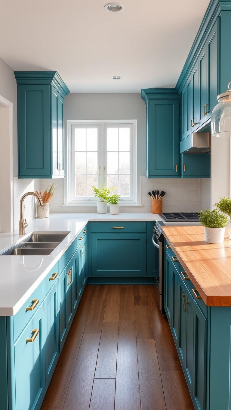 16. Teal or Aqua for a Fresh Pop