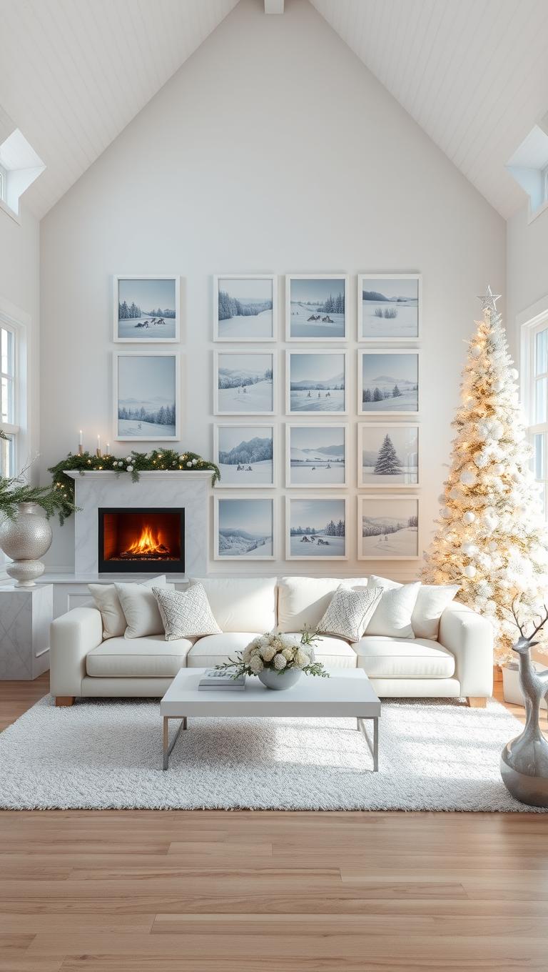 16. Wall Art in White Frames