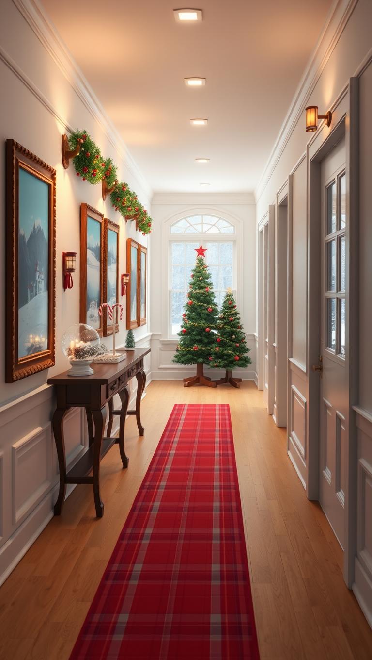 17. Hallway Gallery of Snow Scenes