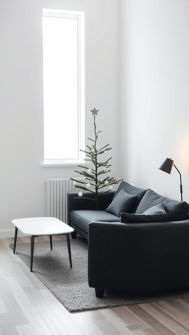 18. Monochrome Minimalist Tree