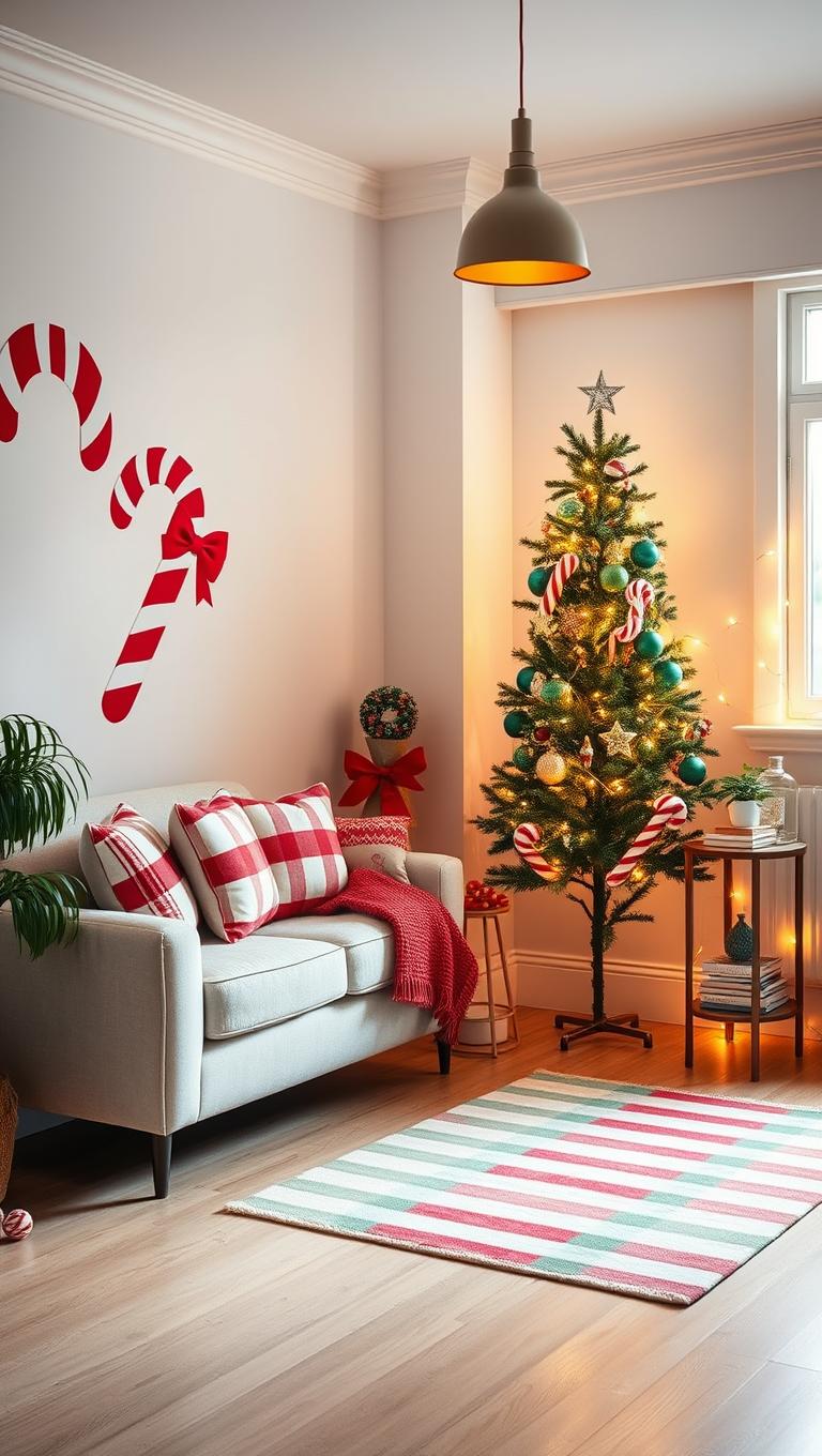 19. Colorful Candy Cane Theme