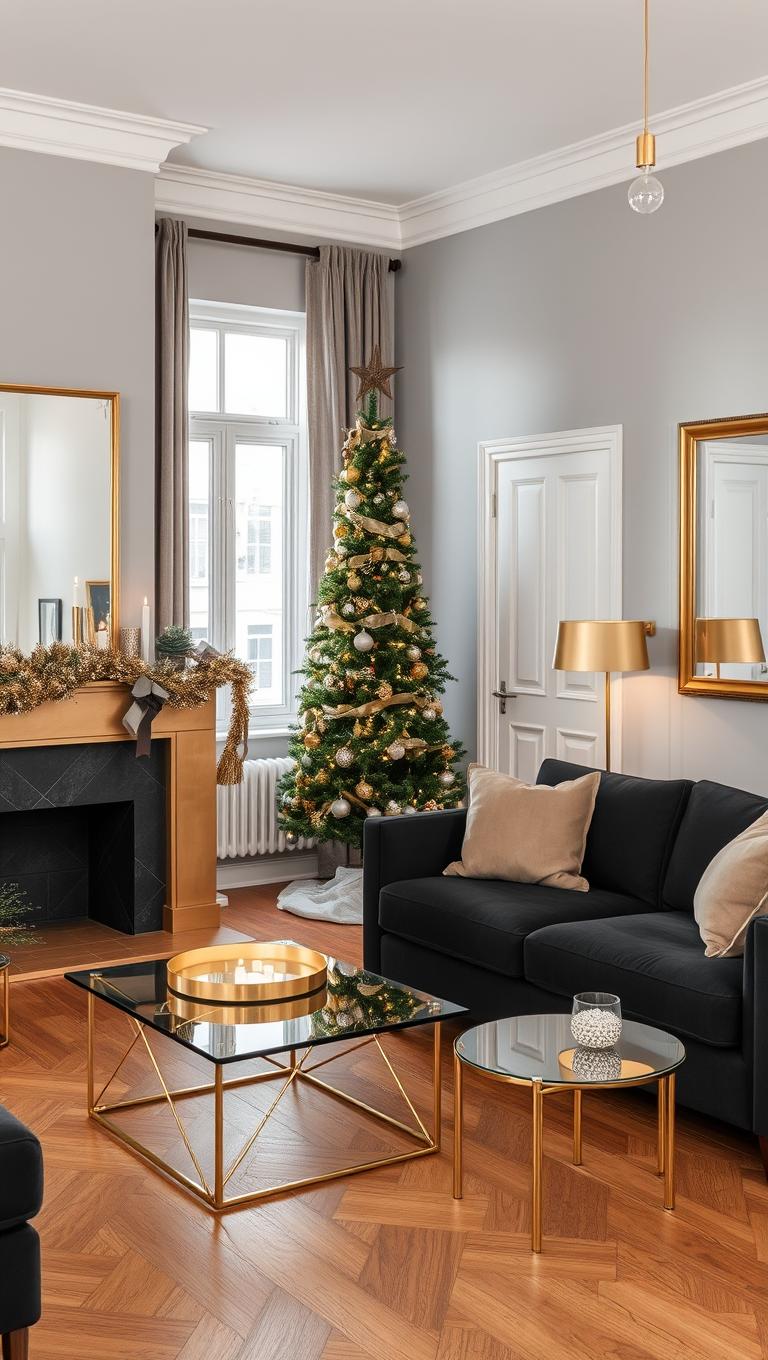 19. Metallic Accents in Gold and Silver