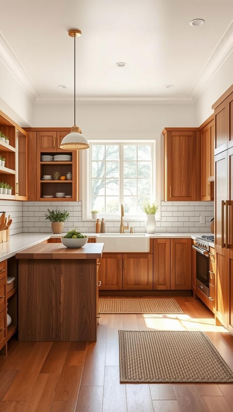 19. Wood Accents to Warm the Space