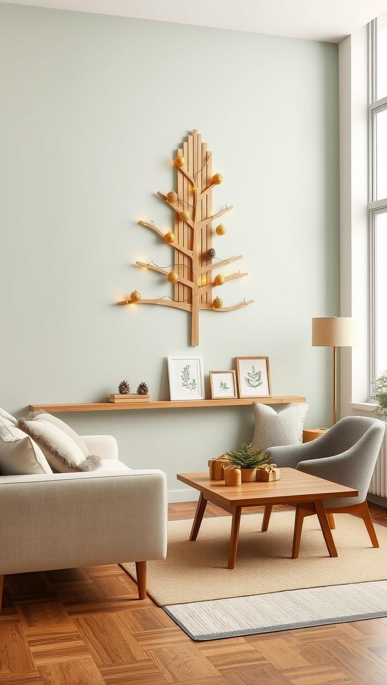 20. Christmas Tree Alternatives Wall Tree