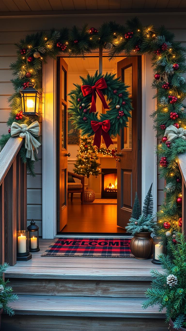 20. Outdoor Porch Festive Entry
