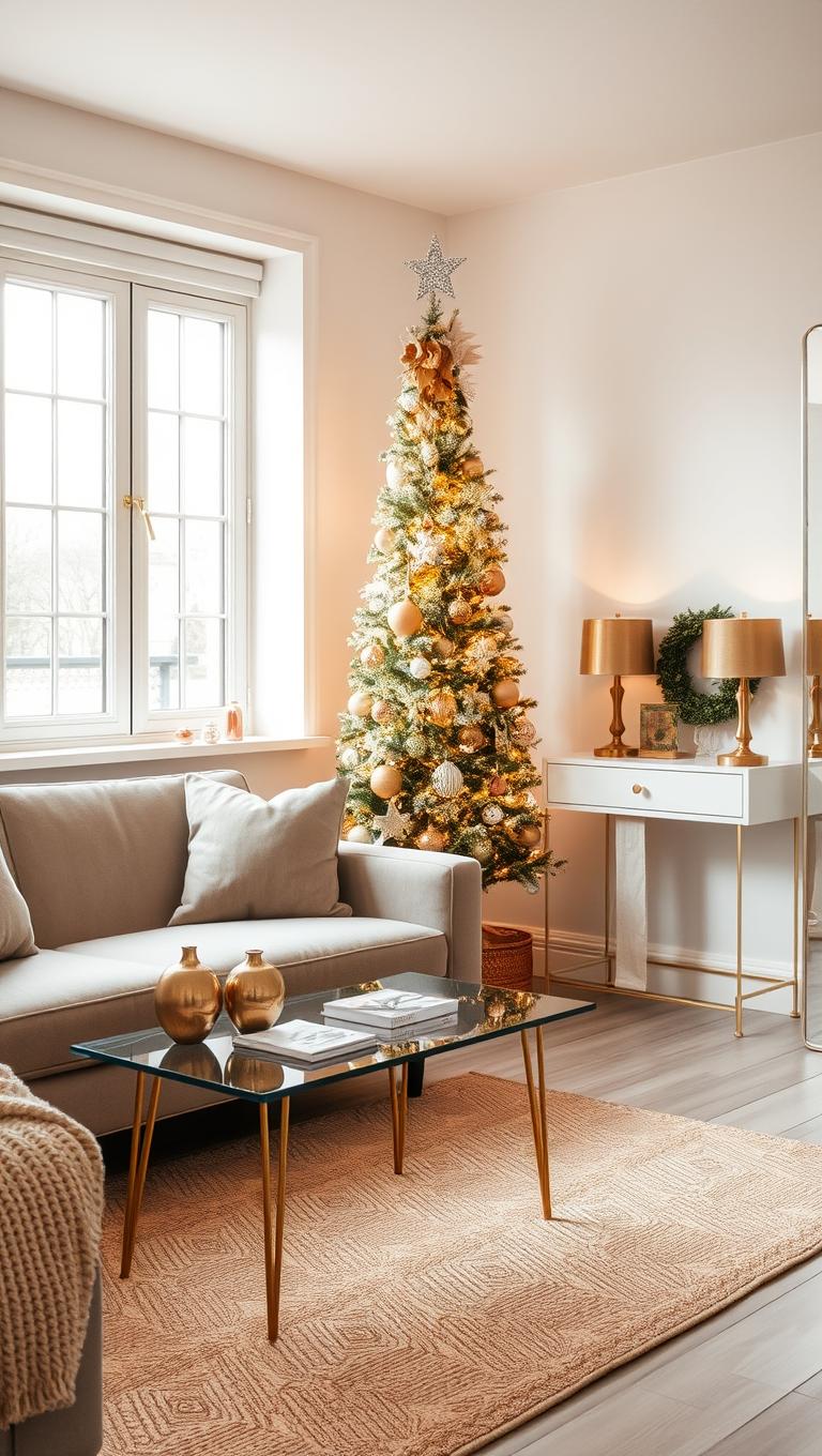 21. Metallic Glow with Gold and Copper