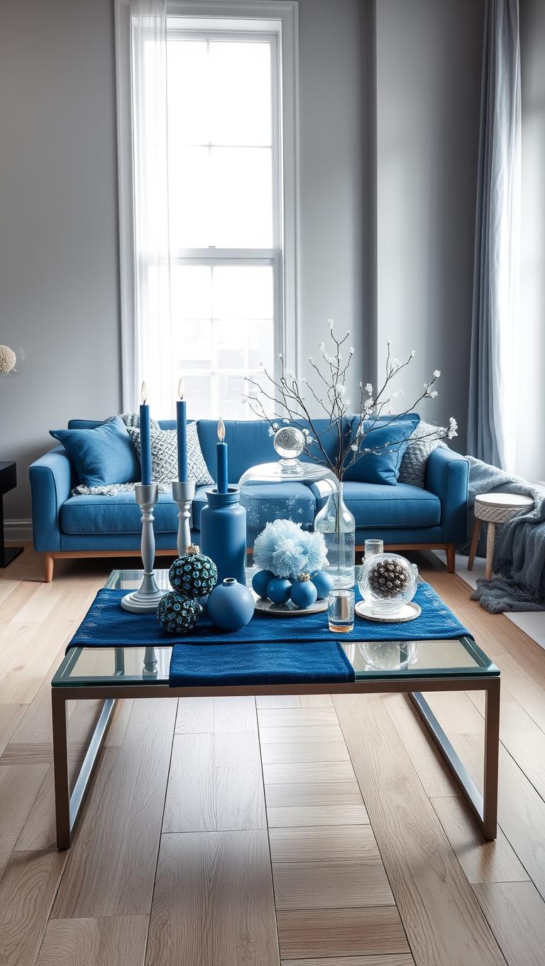 21. Monochrome Blue Winter Theme