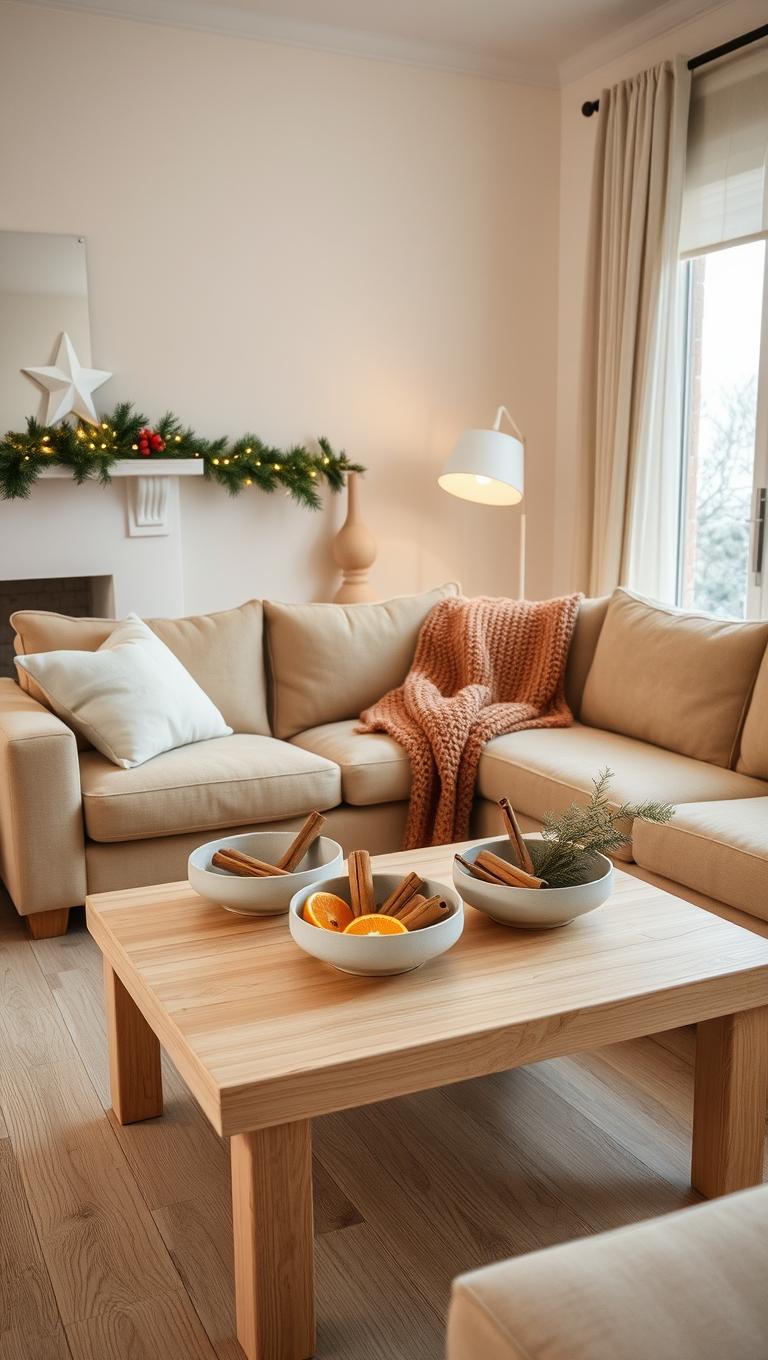 22. Cinnamon Orange Slices in Bowls