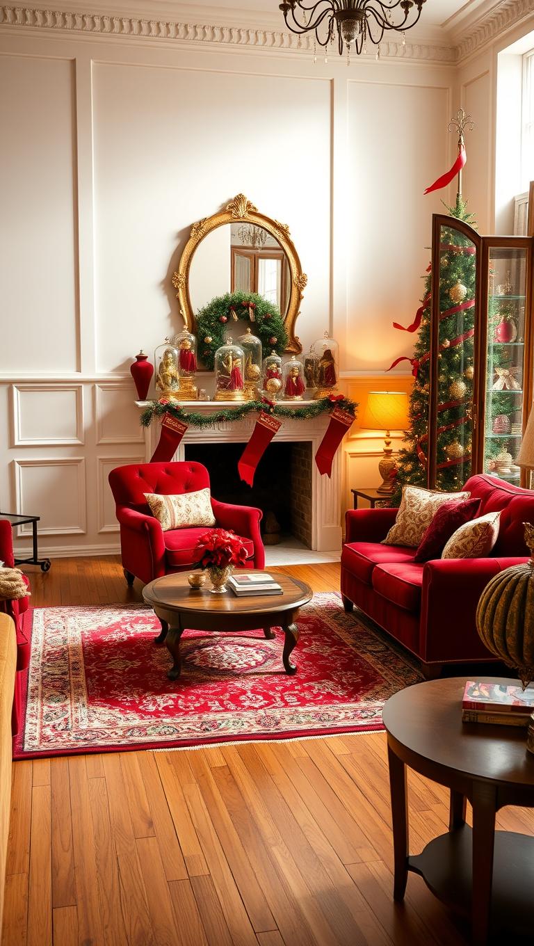 22. Vintage Ornaments Display