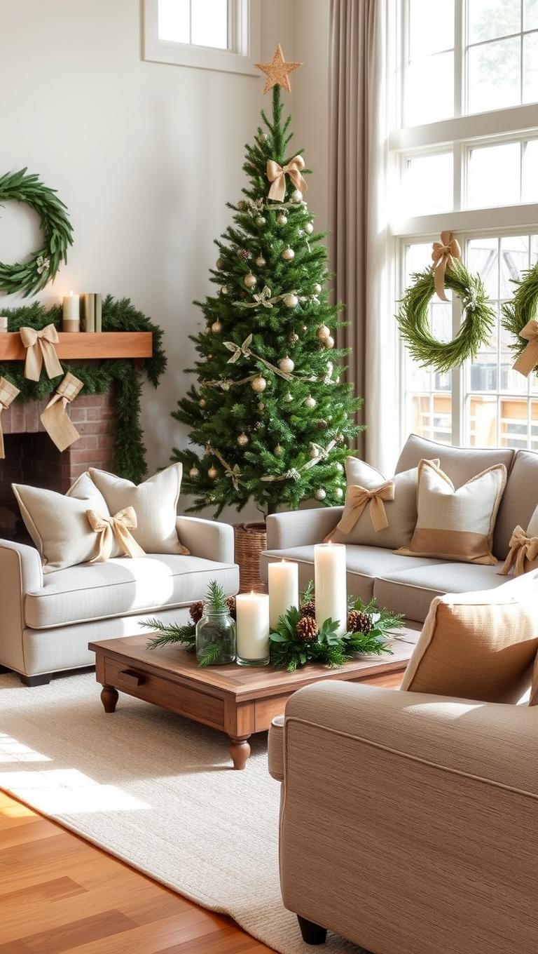 23. Burlap Ribbon Accents