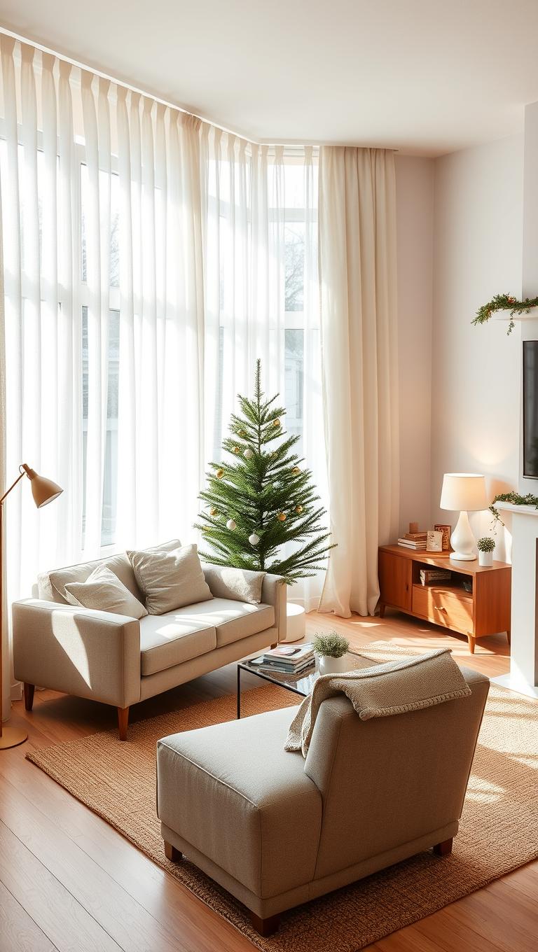 23. Sheer Curtains to Maximize Light