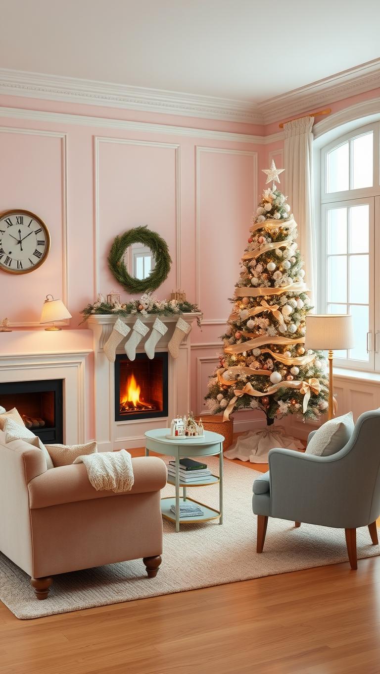 24. Soft Pastel Hues for a Subtle Vintage Spin