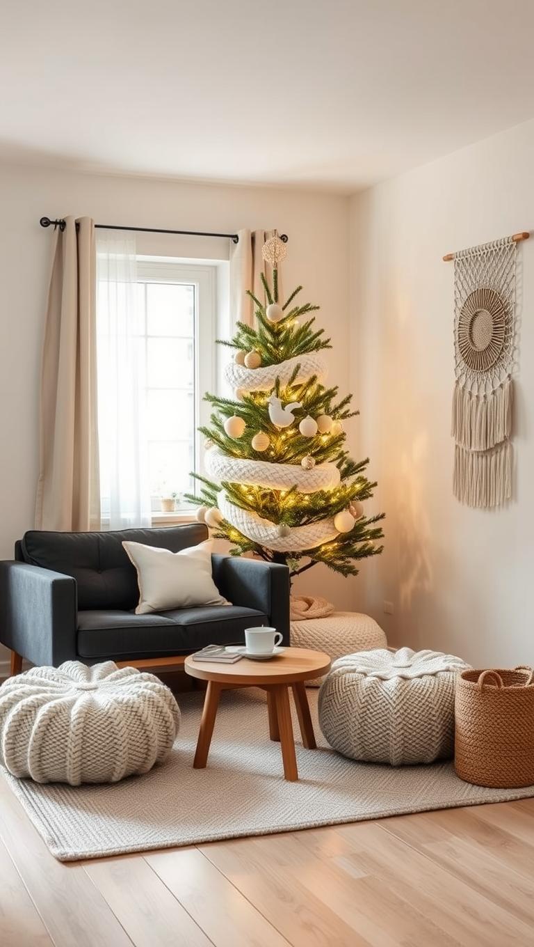 25. Scandinavian Knit Look Tree