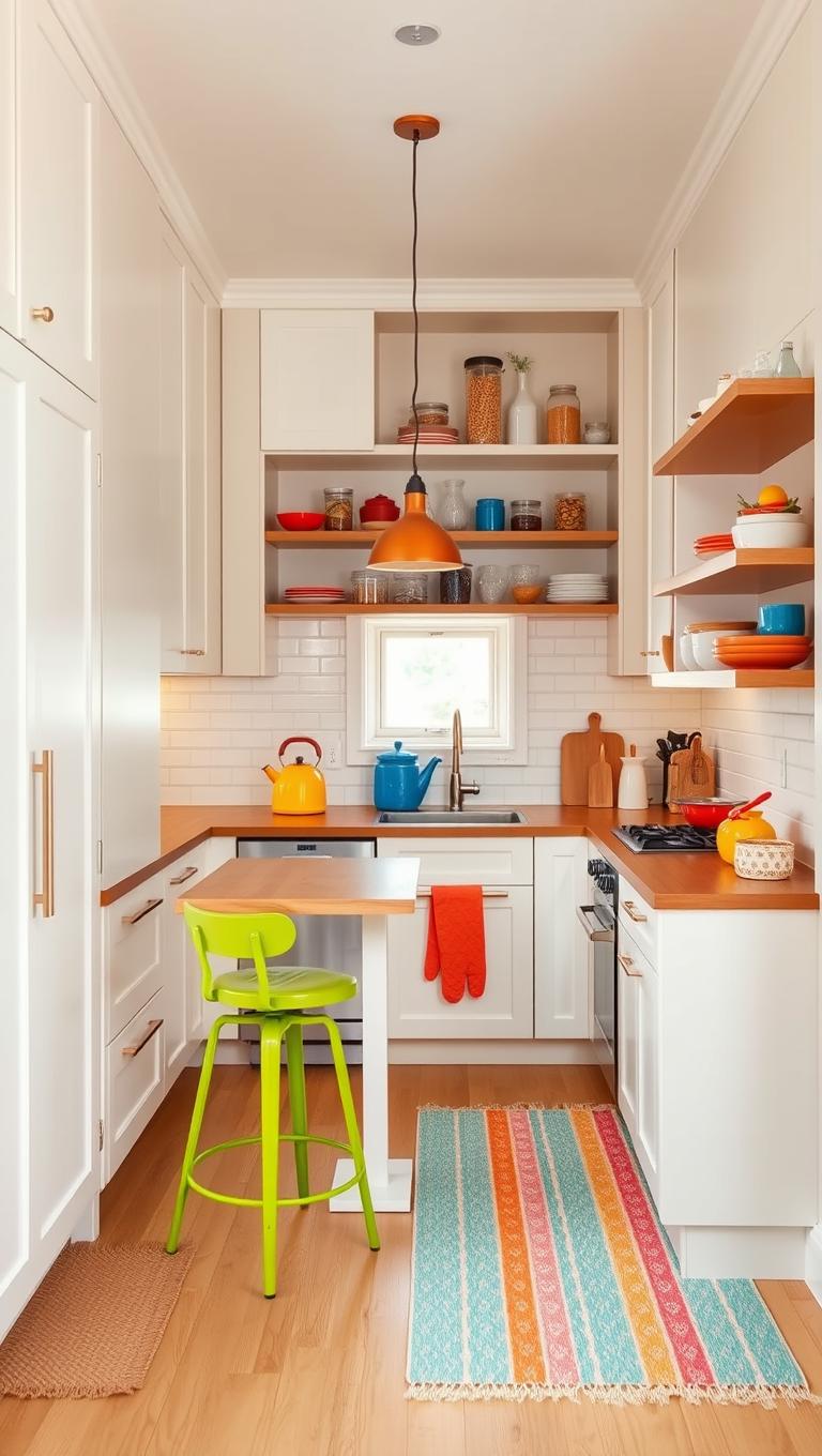 26.  Color pops via accessories and textiles