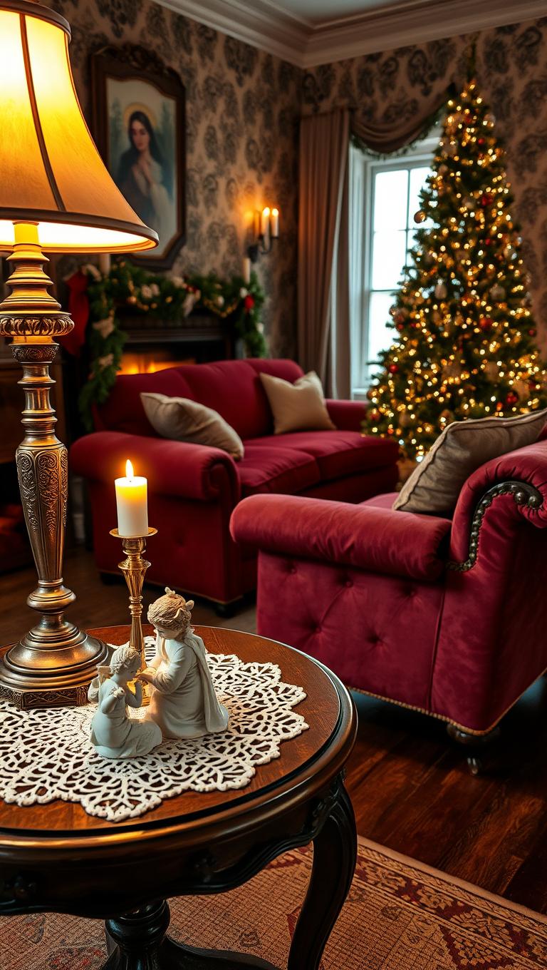 26. Porcelain Figures on a Side Table