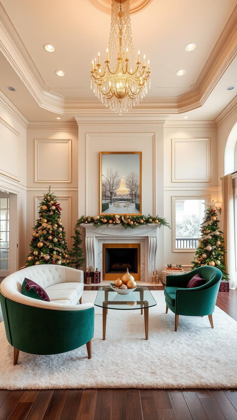 26. Statement chandelier styling