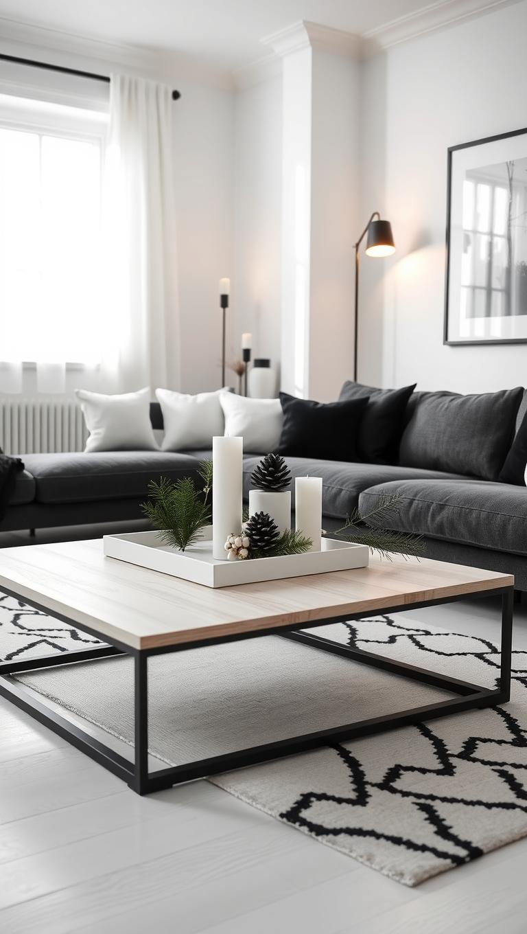 27. Black and White Minimalist Theme