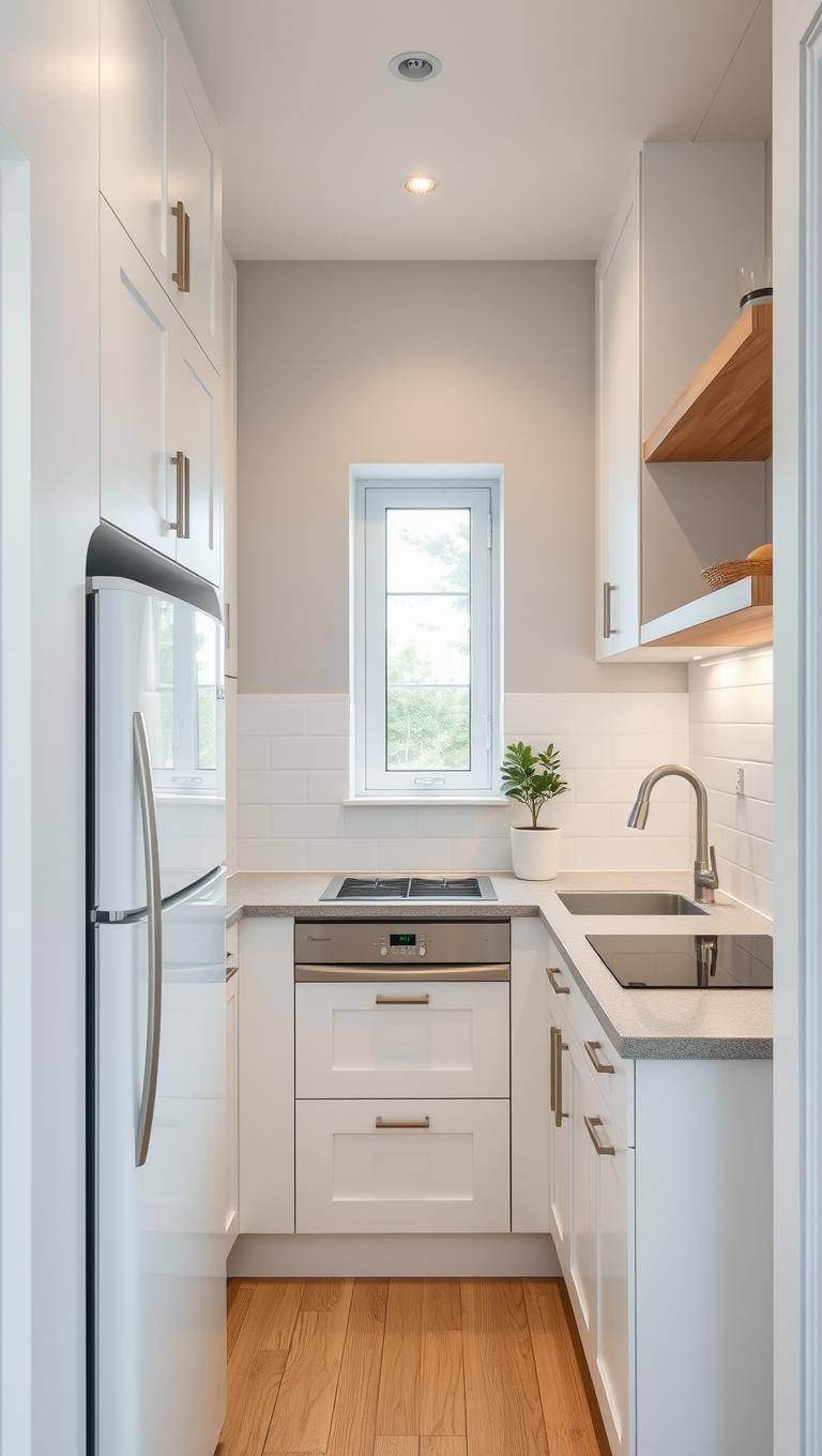 27.  Smart storage above the fridge for hidden depth