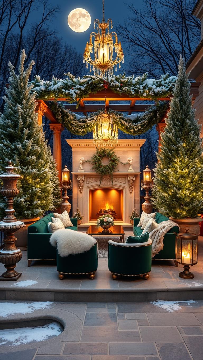 29. Luxurious Outdoor Holiday Decor