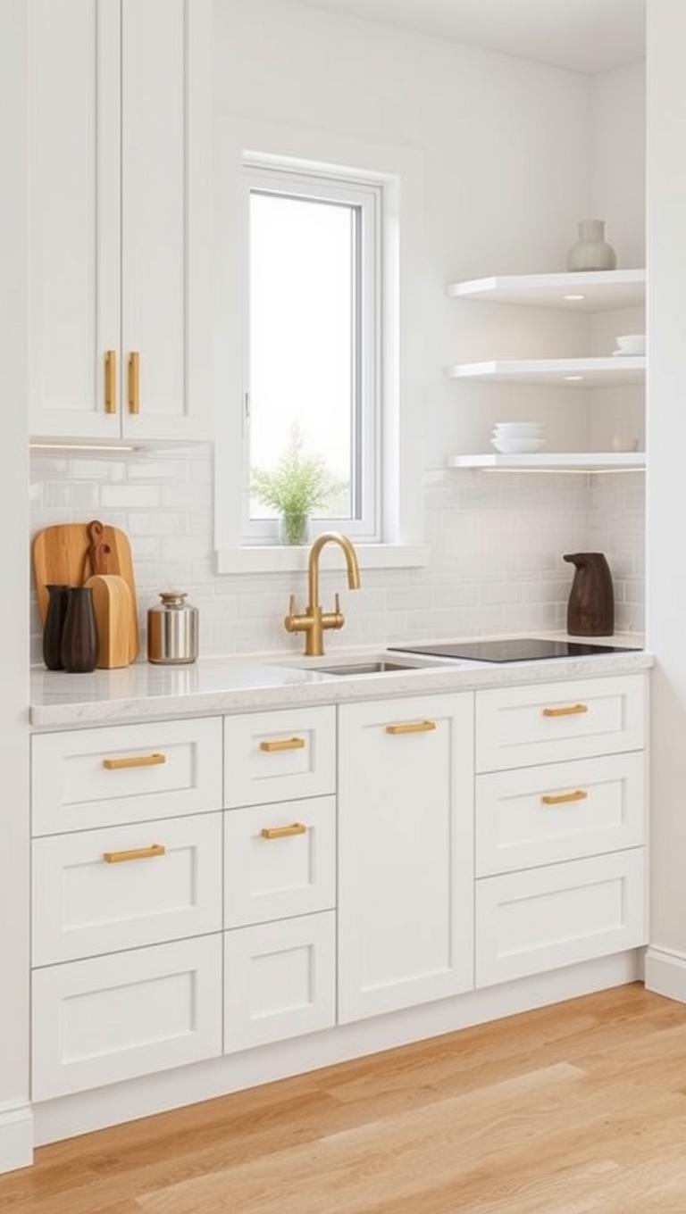 29. Under counter drawers instead of full cabinets