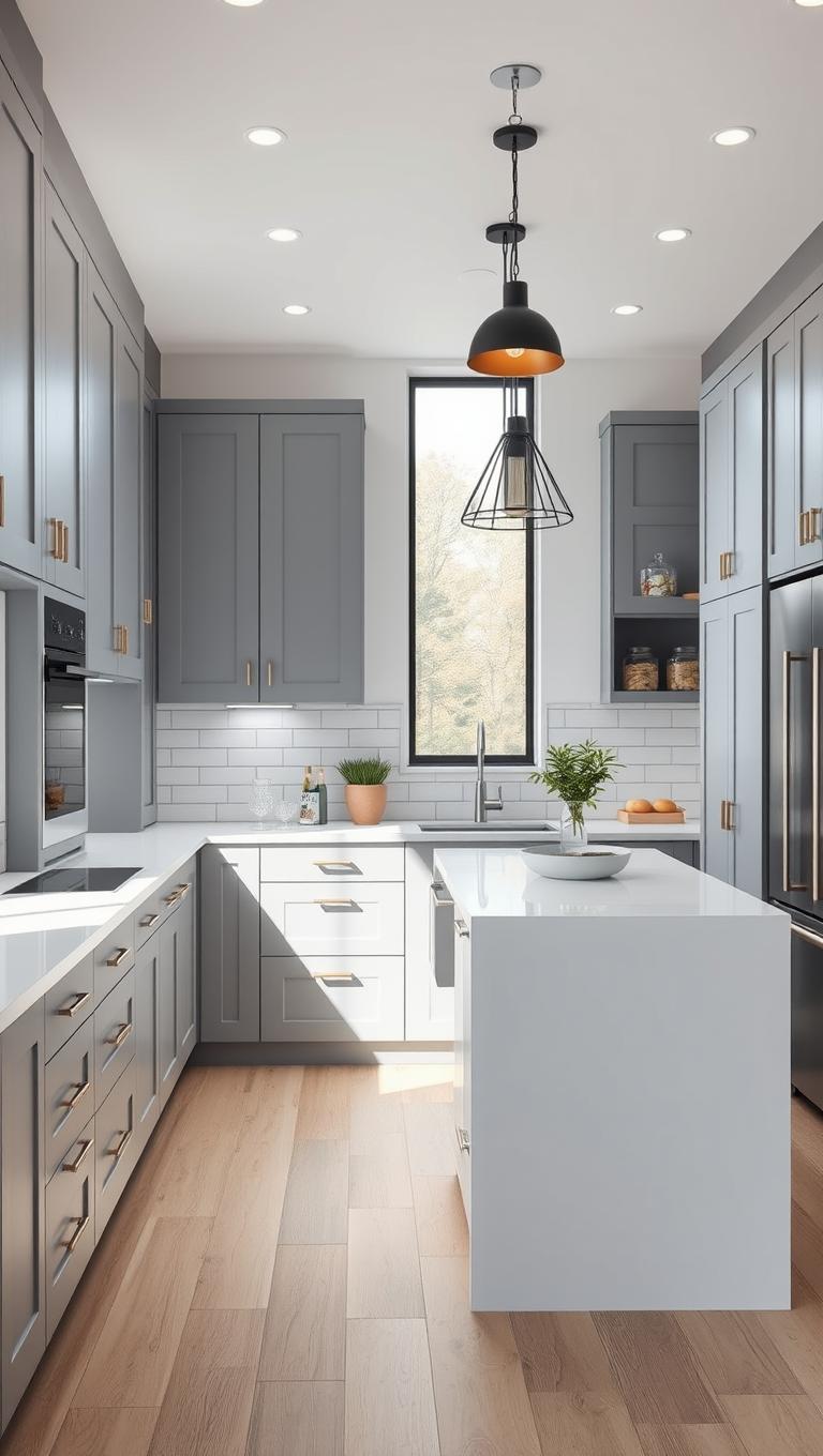 3. Crisp Gray for a Modern Edge