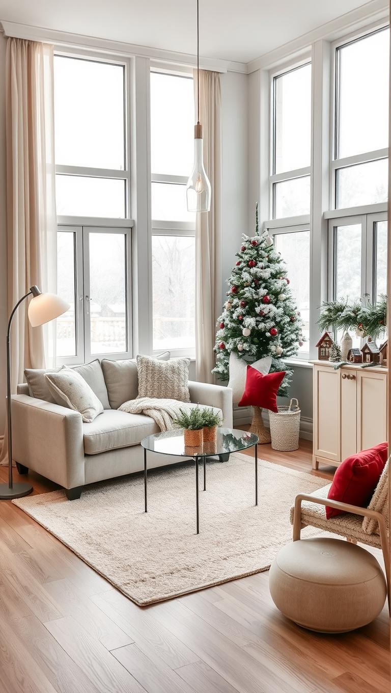 30. Faux Snow on Glass Surfaces