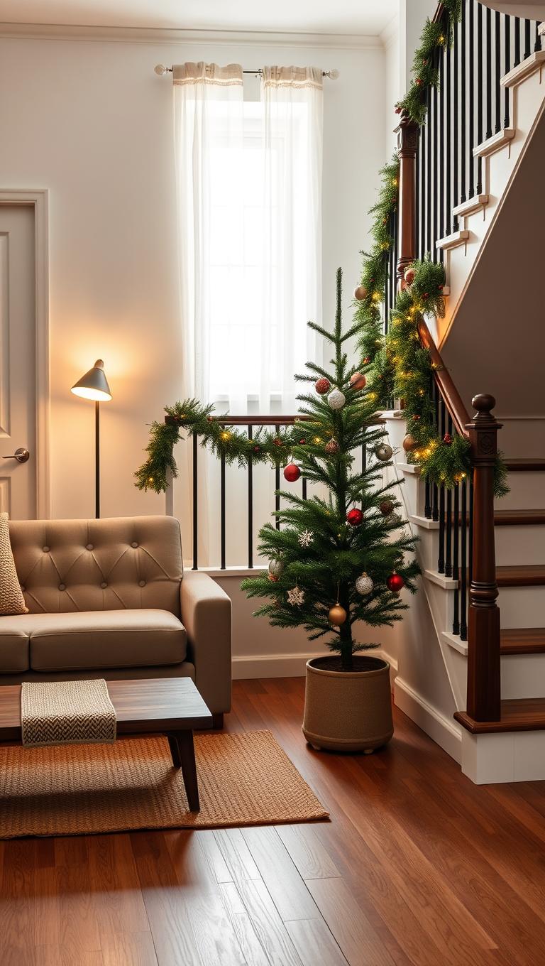 30. Staircase Railing Tree