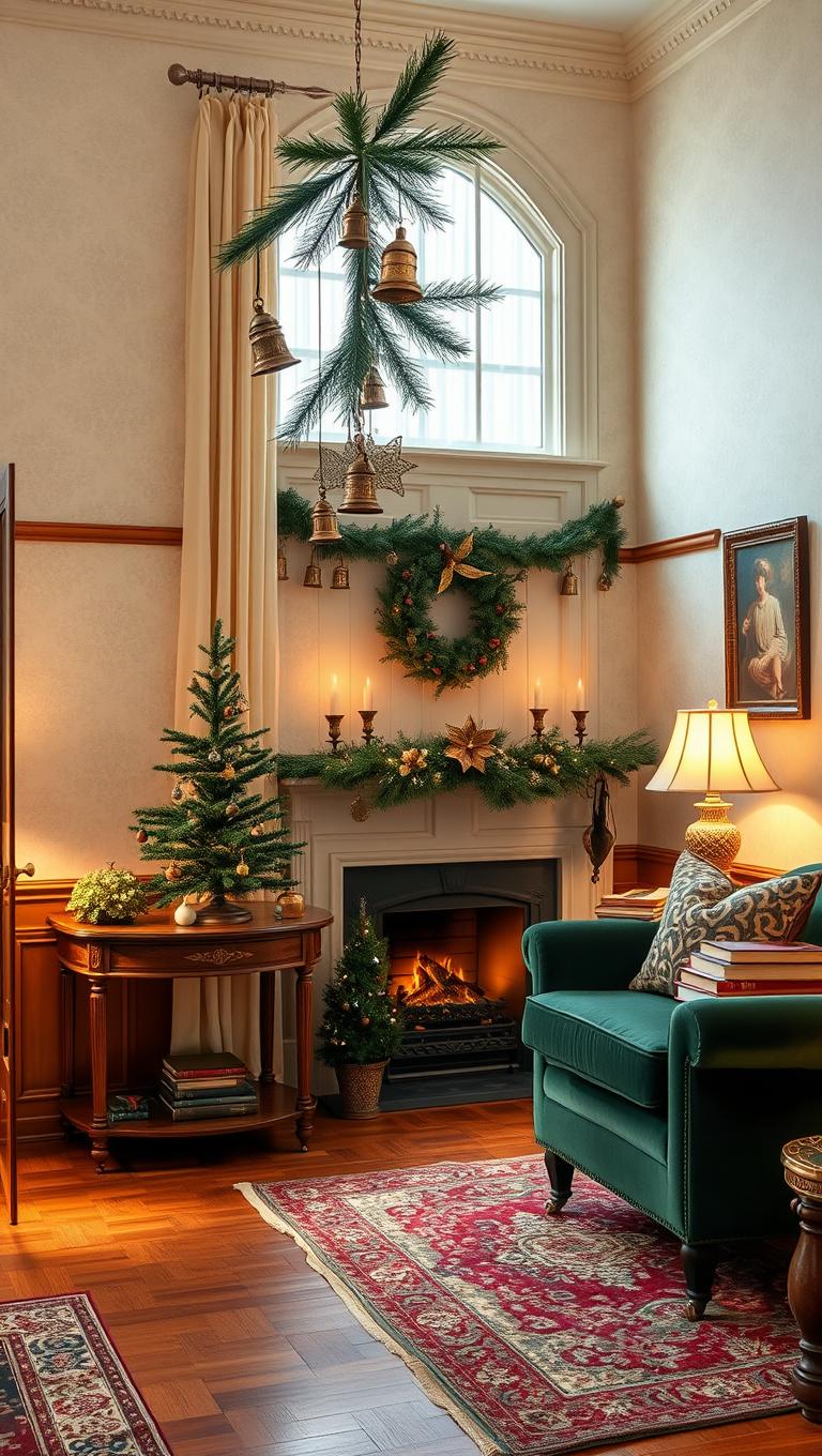 31. Tin Ornaments for a Vintage Foyer Display