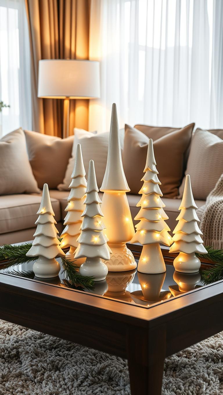 32. Ceramic Trees with Different Heights