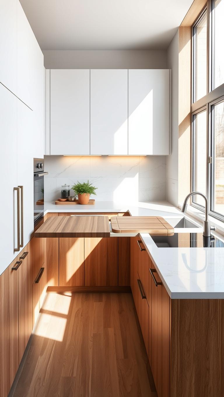 32. Integrated Cutting Board Extension