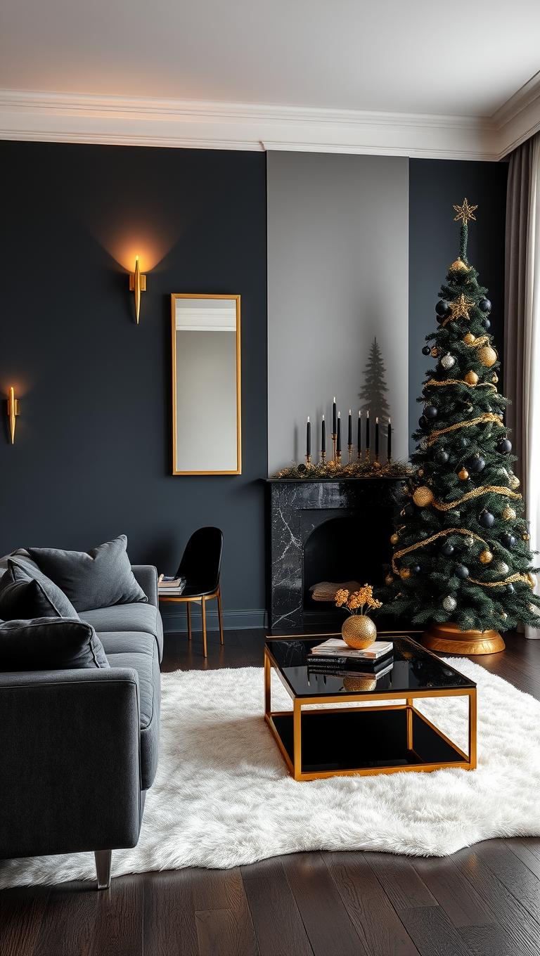 32. Monochrome Black and Gold