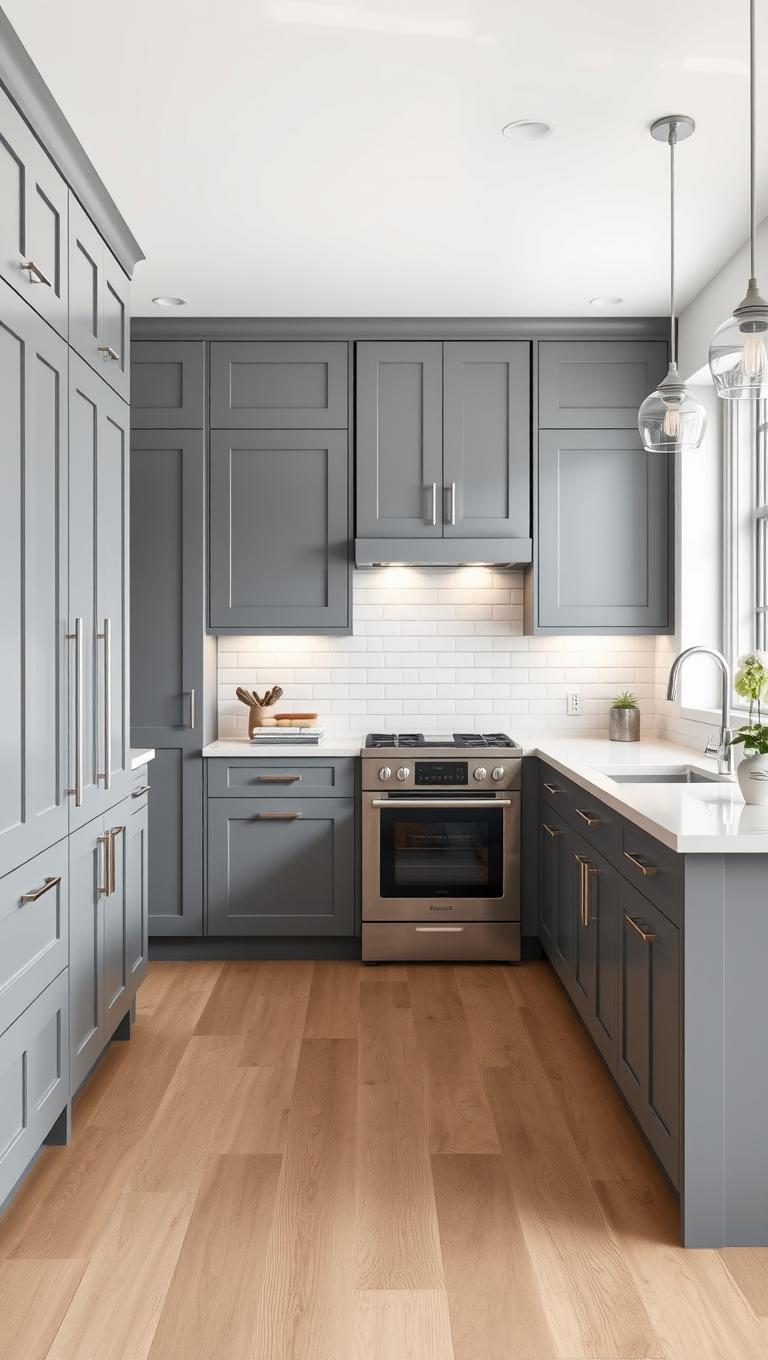 33. Cool Gray with Chrome Handles