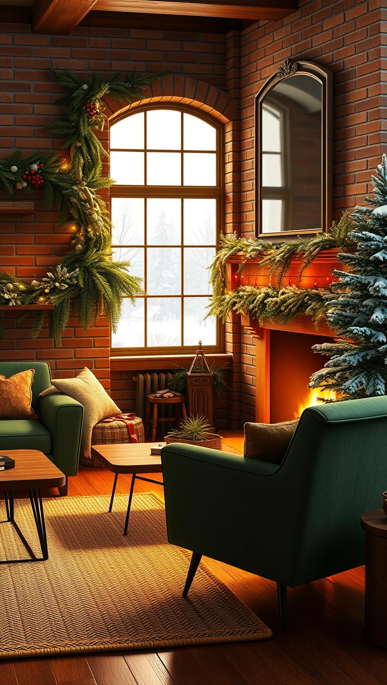 33. Fireplace Surround with Frozen Ivy