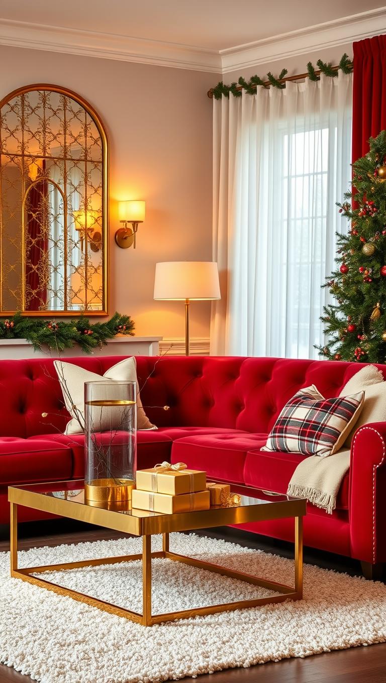 33. Gold Foil Gift Inspired Decor