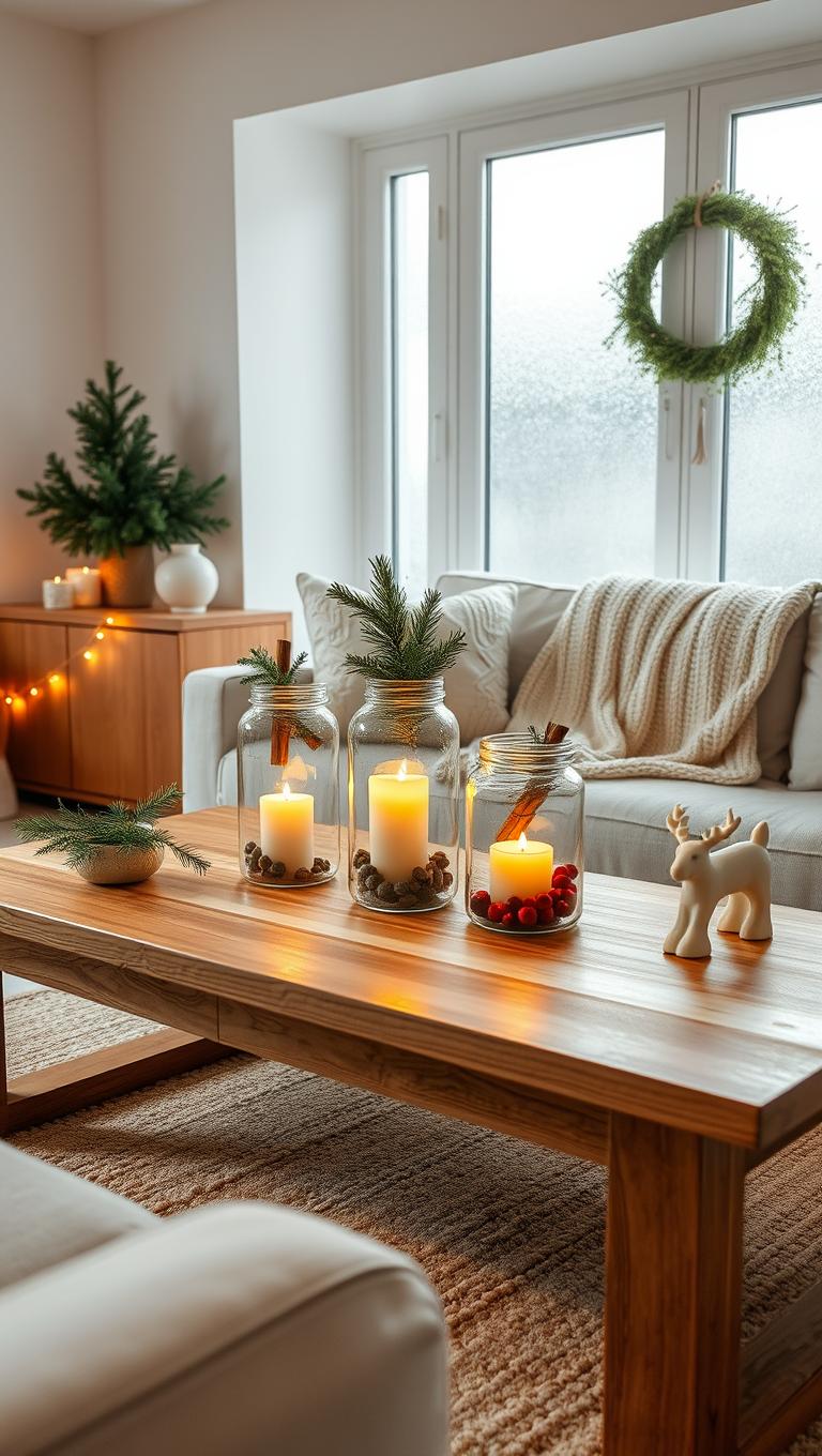 33. Jar Lanterns with Sprigs