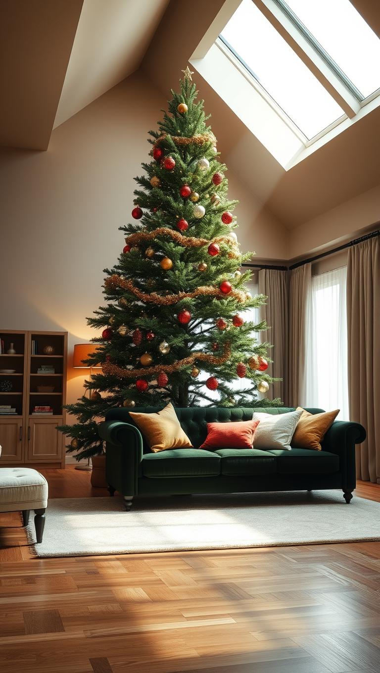 33. Under a skylight for natural drama