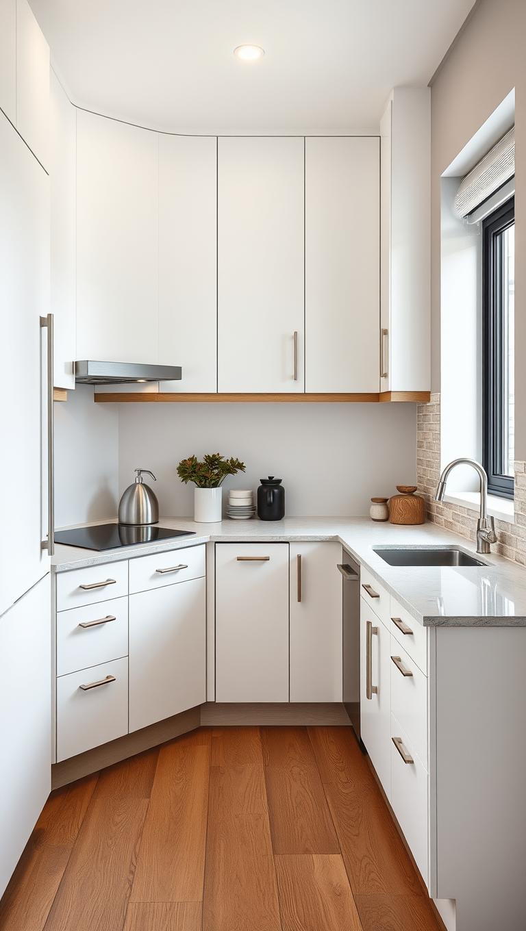 34.  Soft close hardware for a quiet reliable feel