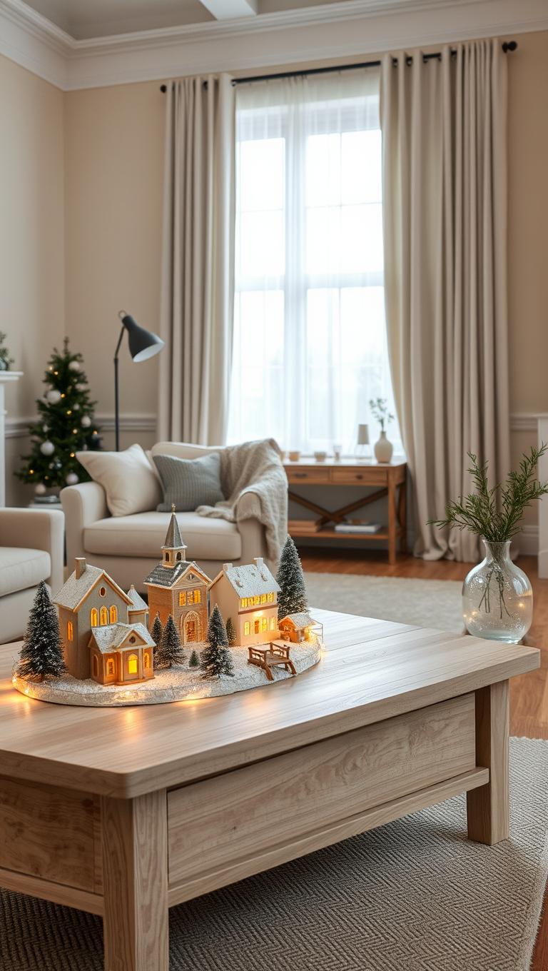 35. Christmas Village Display