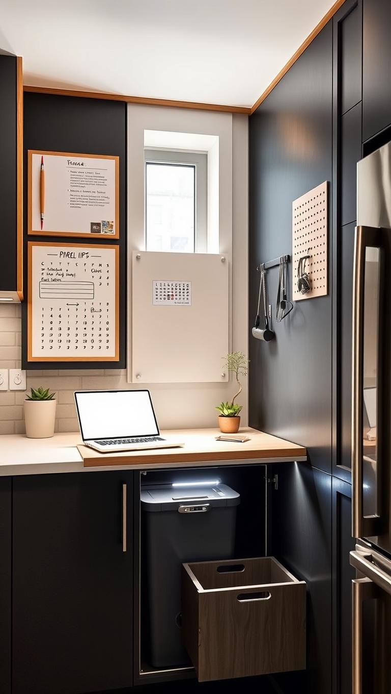 35. Efficient corner workstation with compost area