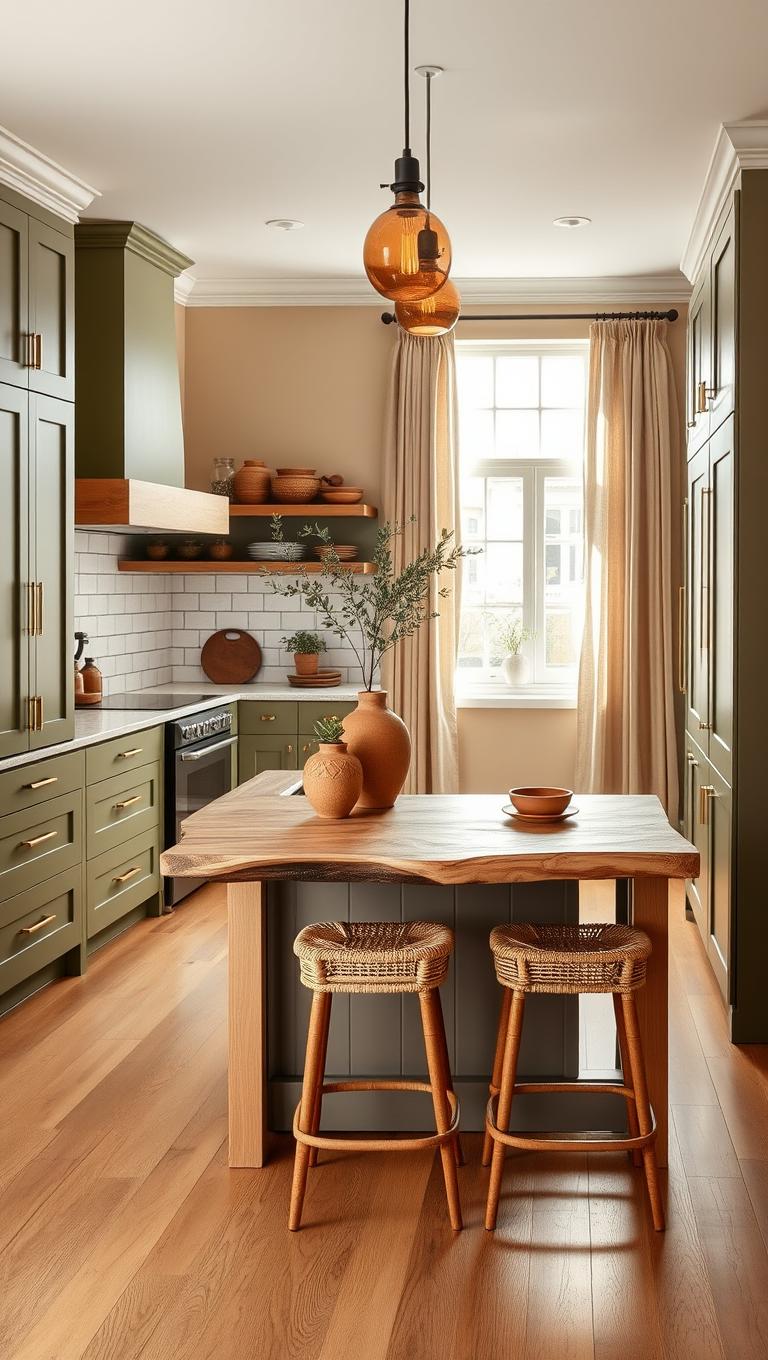 35. Olive Green for Earthy Vibe